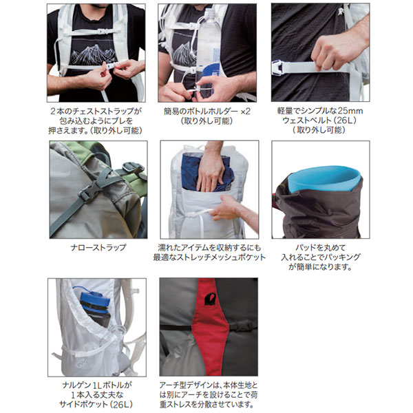 GRANITE GEAR(����ʥ��ȥ���)  VIRGA3/26�ʥ�������3/26�� 2211200089