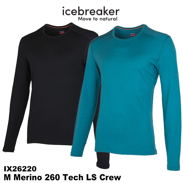 icebreaker(�������֥졼����) M 260 Tech LS Crew (���260�ƥå����󥰥��꡼��)