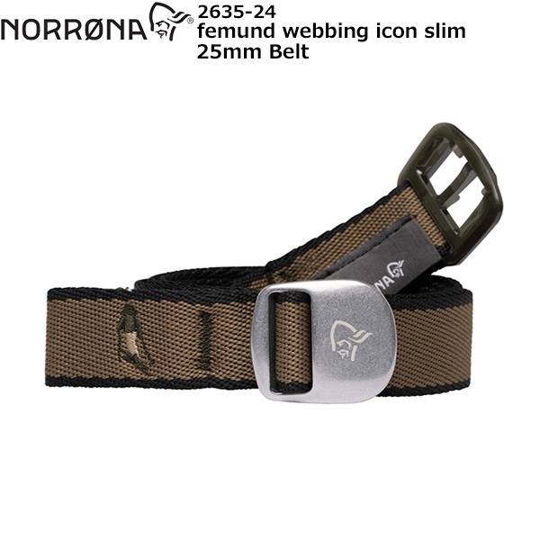 NORRONA(Υ) femund webbing icon slim 25mm Belt 2635-24