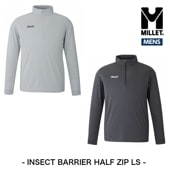 �ߥ졼 MILLETT INSECT BARRIER HALF ZIP LS�ʥ��󥻥��� �Х�䡼 �ϡ��ե��å� ���󥰥��꡼�֡ˡڥ�󥺡�