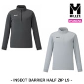�ߥ졼 MILLET INSECT BARRIER HALF ZIP LS�ʥ��󥻥��� �Х�䡼 �ϡ��ե��å� ���󥰥��꡼�֡ˡڥ�����󥺡�