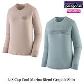 ѥ˥ Patagonia L/S Cap Cool Merino Blend Graphic Shirtʥ󥰥꡼ ץ꡼   ֥ եå ġˡڥ󥺡