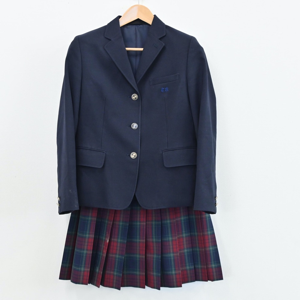 中古 福井県 敦賀工業高等学校 女子制服 2点 ブレザー スカート Sf0043 中古制服通販パレイド