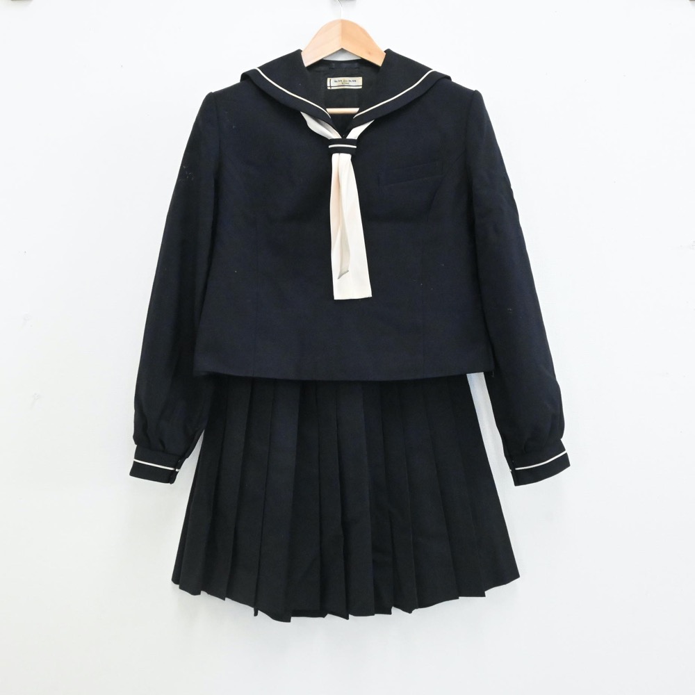 【中古】愛知県 修文女子高等学校 女子制服 3点(セーラー服・スカート)sf006162 メイン画像
