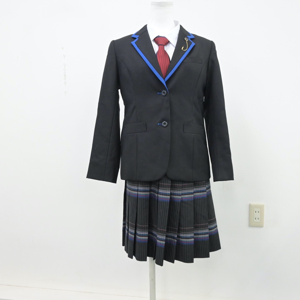 【中古】大阪府 賢明学院高等学校 女子制服 5点(ブレザー・シャツ・スカート)sf013349 メイン画像