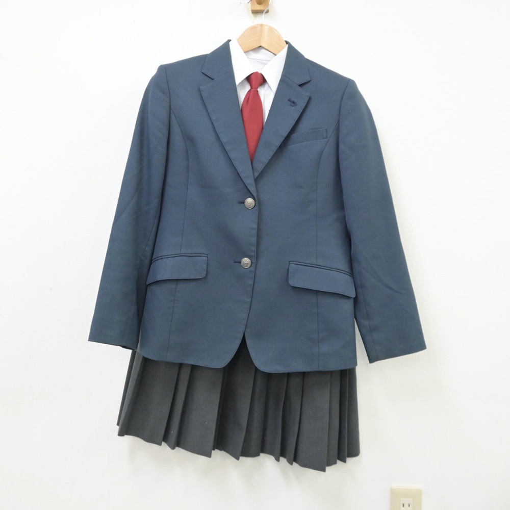 【中古】福岡県 福岡市立西陵高等学校 女子制服 4点(ブレザー・シャツ・スカート)sf013385 メイン画像