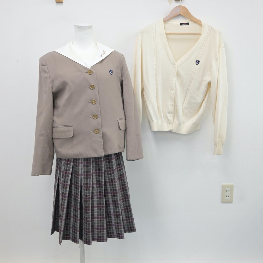【中古】愛知県 名城大学附属名城高等学校 女子制服 4点(ブレザー・セーラー服・ニット・スカート)sf015814 メイン画像