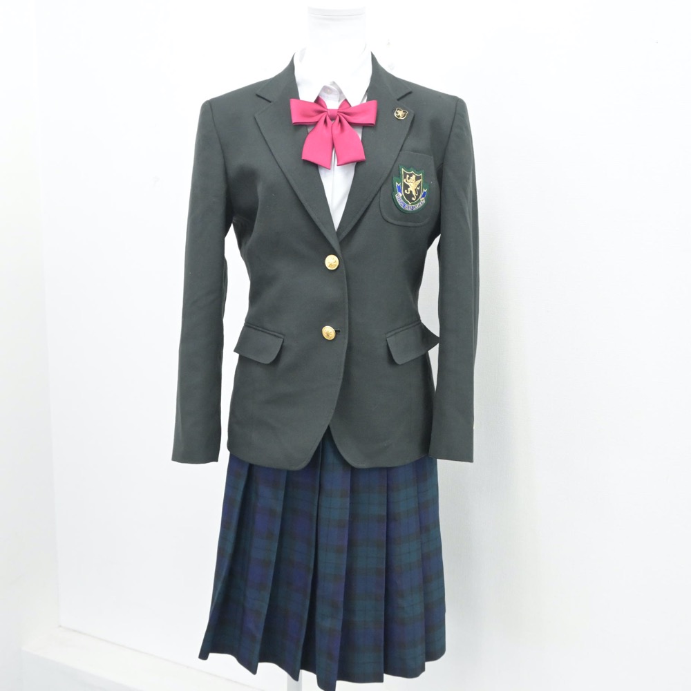 【中古】宮城県 仙台育英学園高等学校 女子制服 6点(ブレザー・シャツ・ベスト・スカート)sf015906 メイン画像