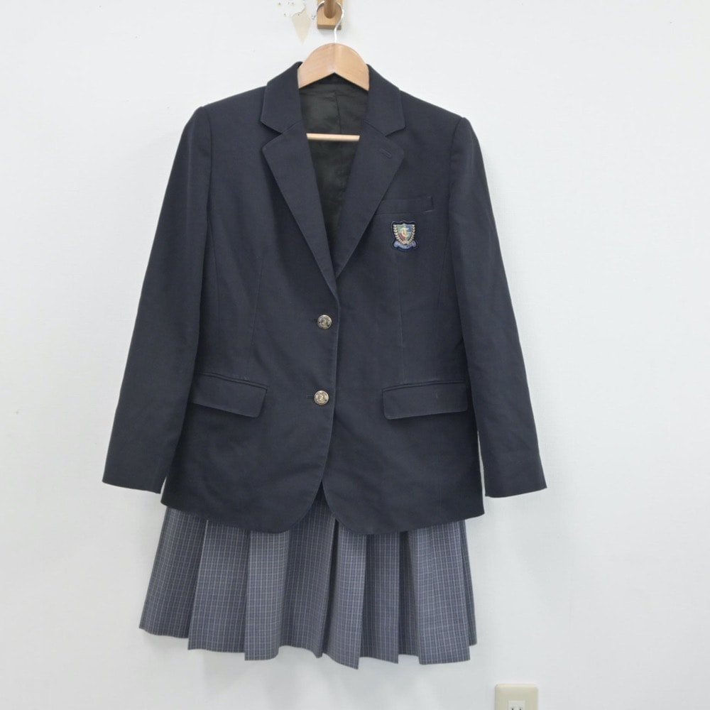 【中古】広島県 高屋中学校 女子制服 3点(ブレザー・スカート)sf016325 メイン画像