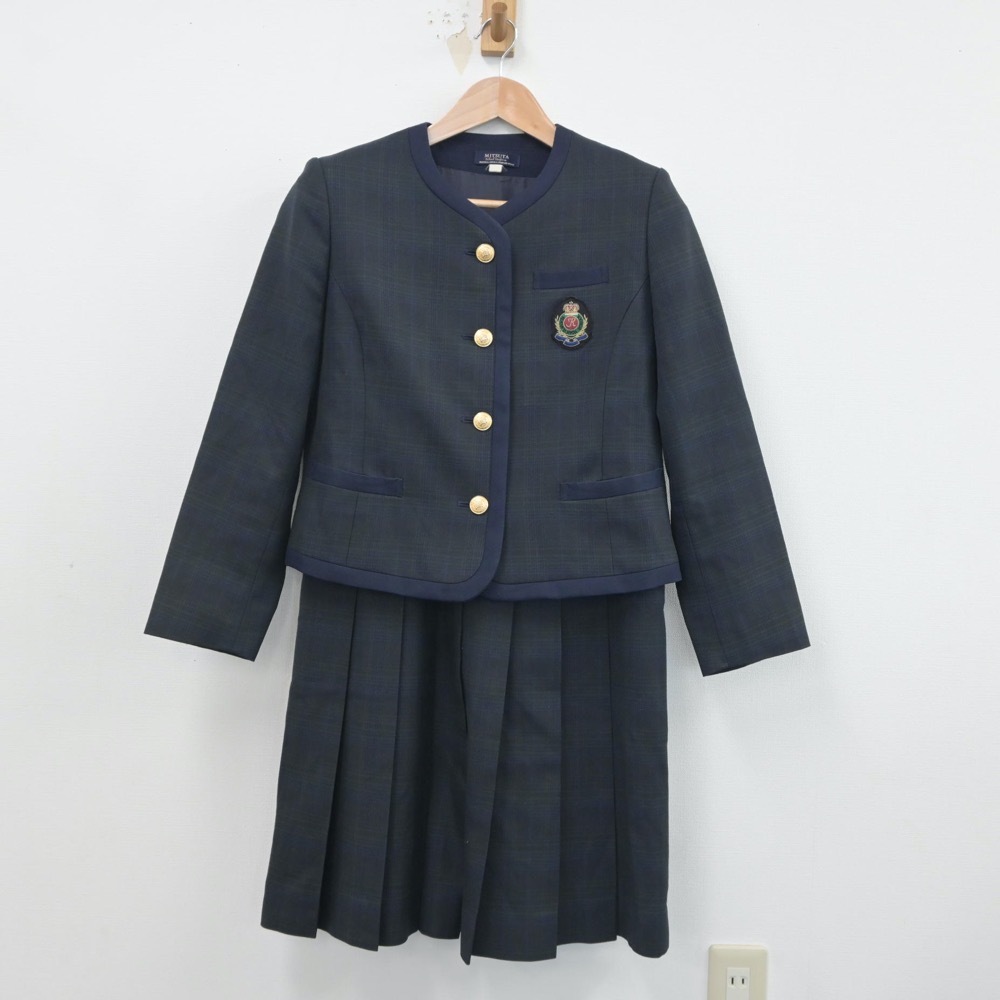 【中古】熊本県 熊本国府高等学校 女子制服 2点(ブレザー・ジャンパースカート)sf016339 メイン画像