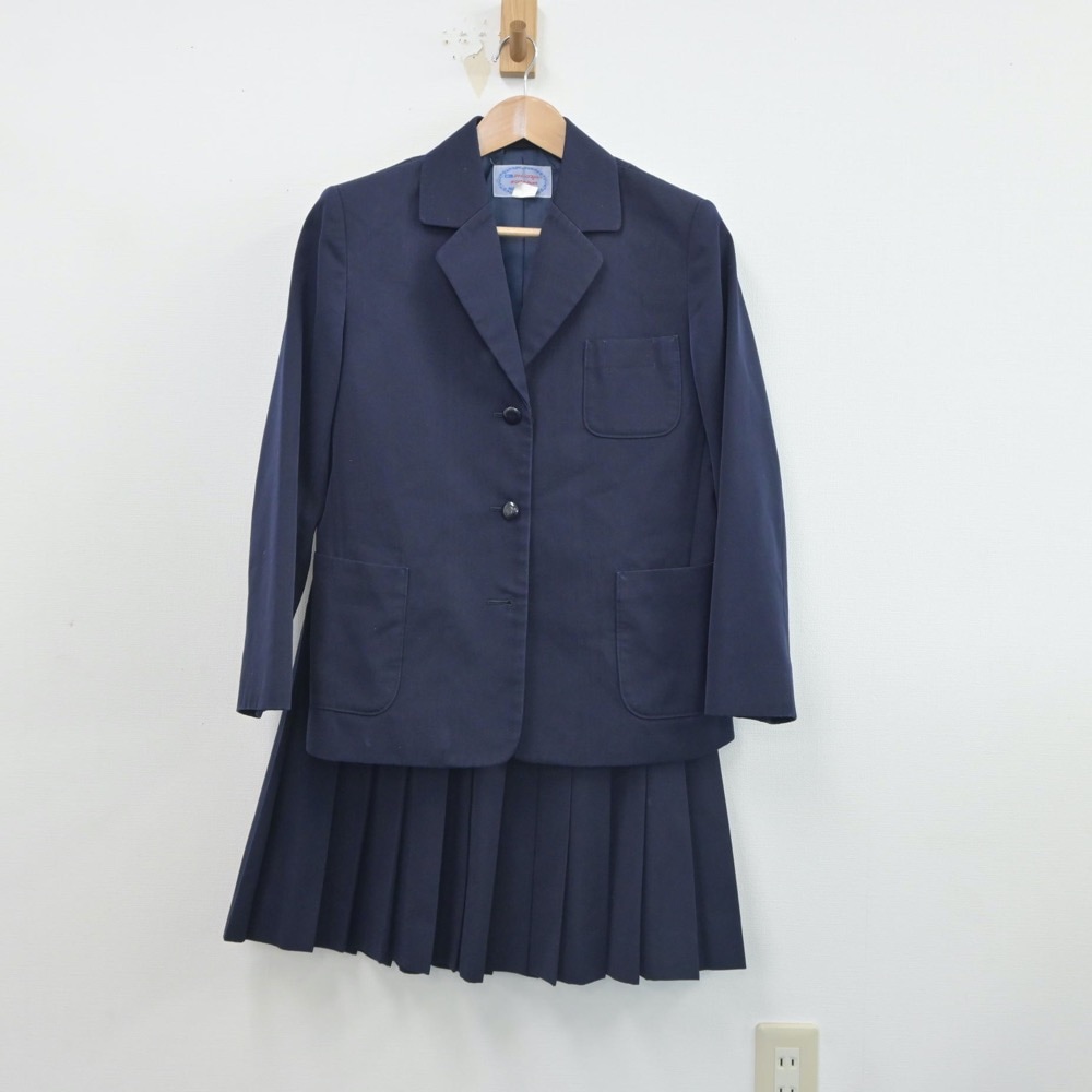 【中古】新潟県 亀田中学校 女子制服 3点(ブレザー・スカート)sf016347 メイン画像