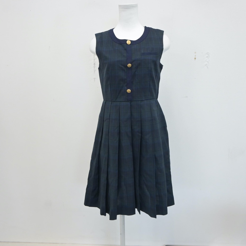 【中古】熊本県 熊本国府高等学校 女子制服 1点(ジャンパースカート)sf017897 メイン画像