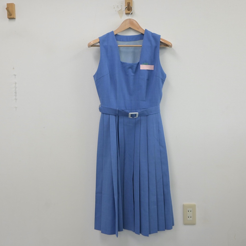 【中古】福岡県 太宰府東中学校 女子制服 1点(ジャンパースカート)sf018653 メイン画像