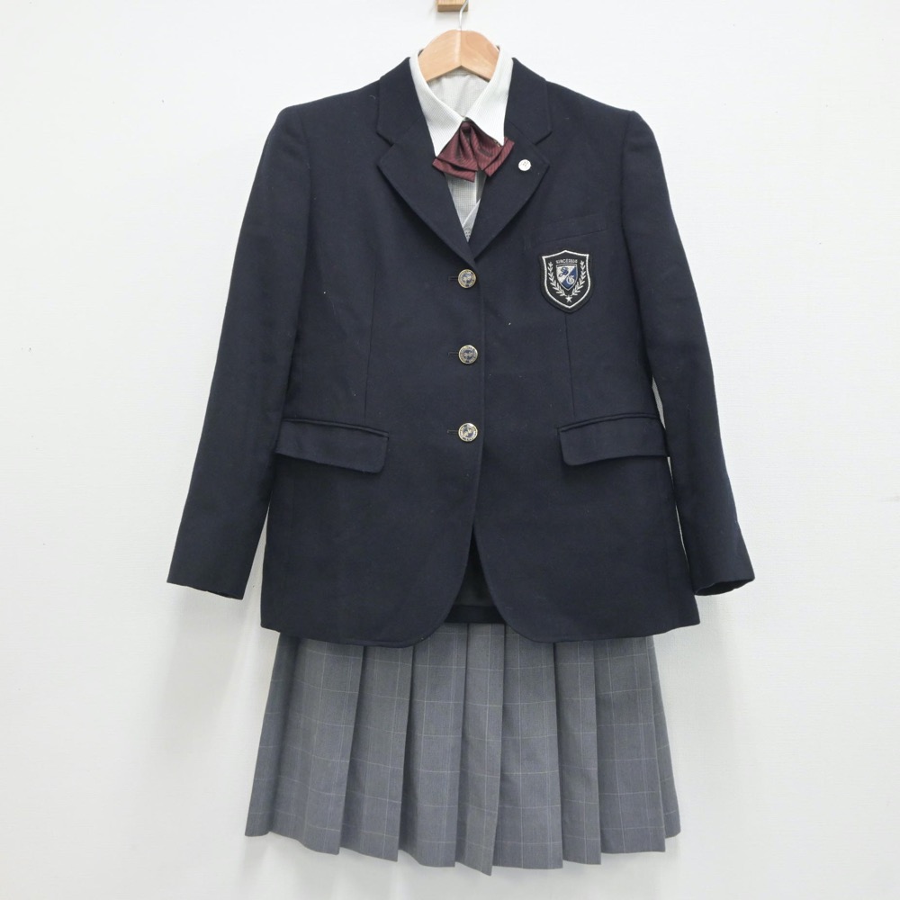 【中古】千葉県 創造学園 女子制服 8点(ブレザー・シャツ・ニット・スカート)sf019550 メイン画像