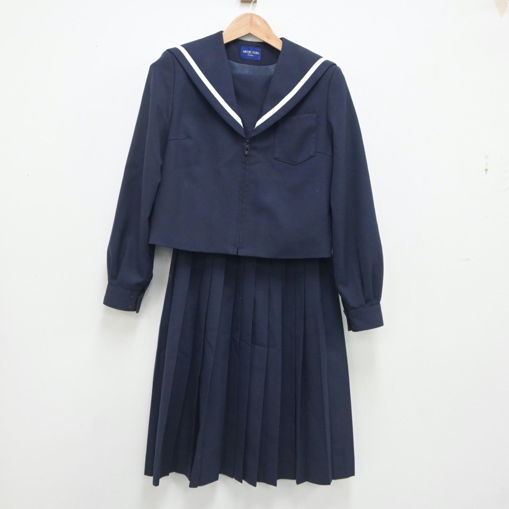 【中古】愛知県 竜南中学校 女子制服 2点(セーラー服・スカート)sf019563 メイン画像