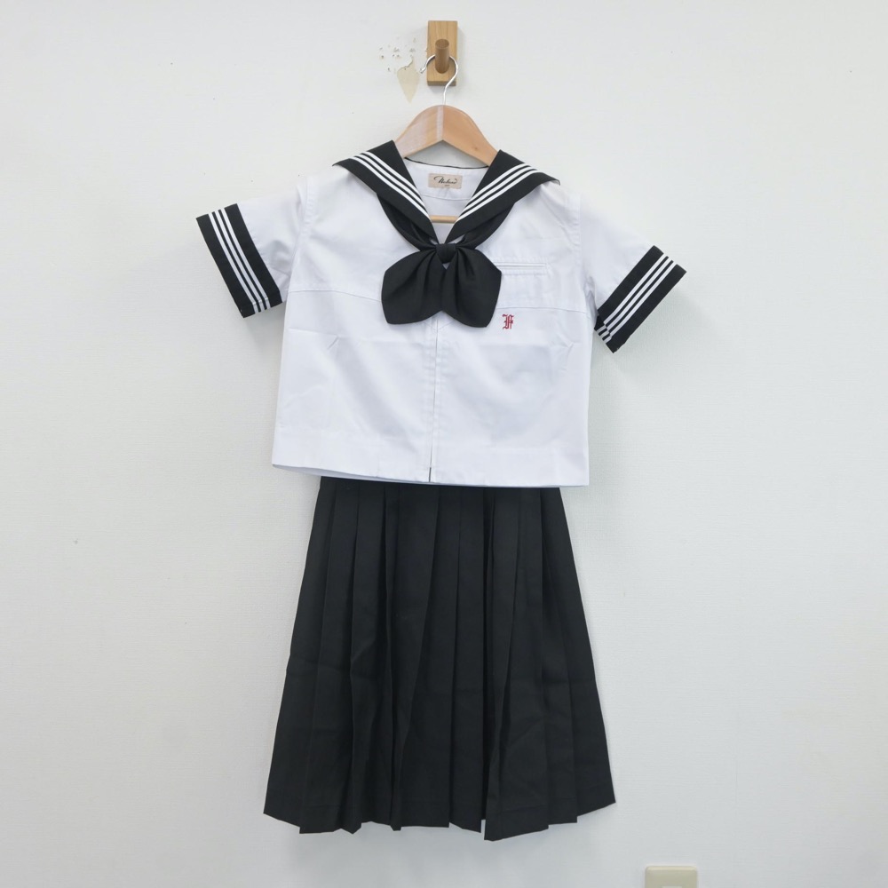 【中古】東京都 富士見中学校 女子制服 4点(セーラー服・スカート)sf019580 メイン画像