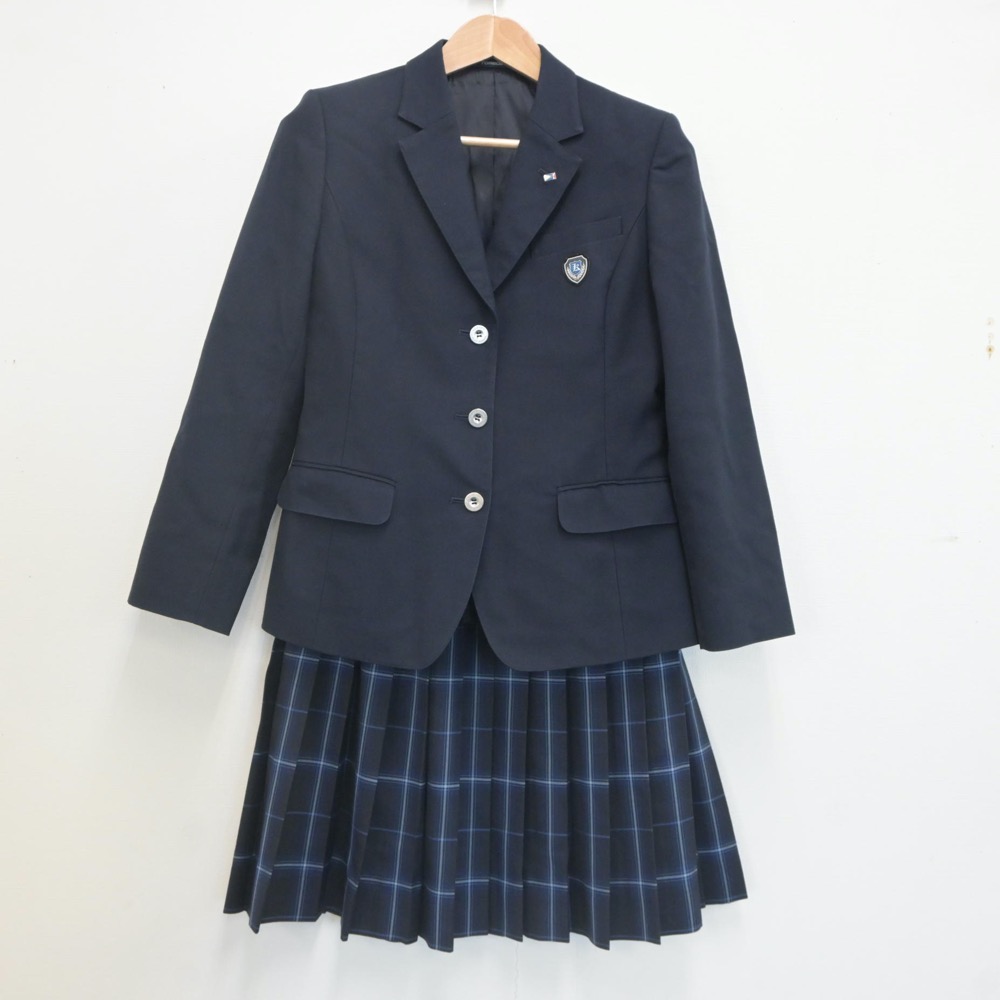 【中古】広島県 熊野高等学校 女子制服 3点(ブレザー・スカート)sf022085 メイン画像
