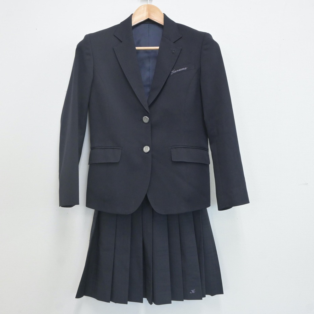 【中古】東京都 久留米中学校 女子制服 3点(ブレザー・スカート)sf022103 メイン画像