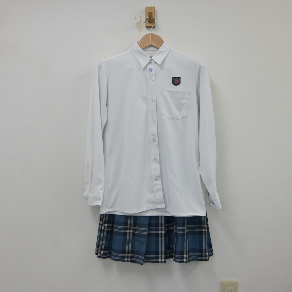 中古】沖縄県 浦添高等学校 女子制服 3点(ブレザー・シャツ・スカート ...