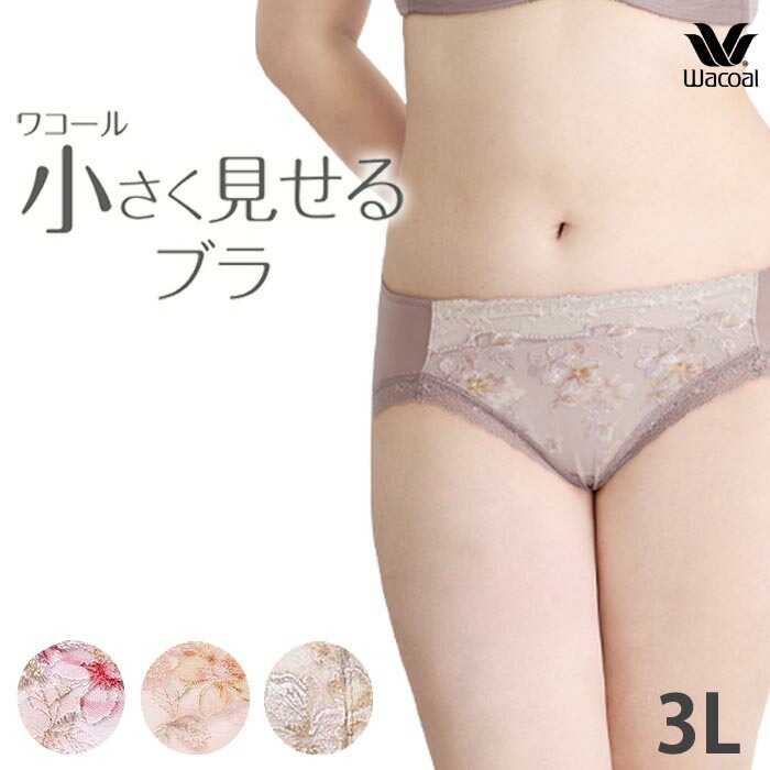 ワコール Wacoal 小さく見せるブラ ペアショーツ (3Lサイズ) 小さく