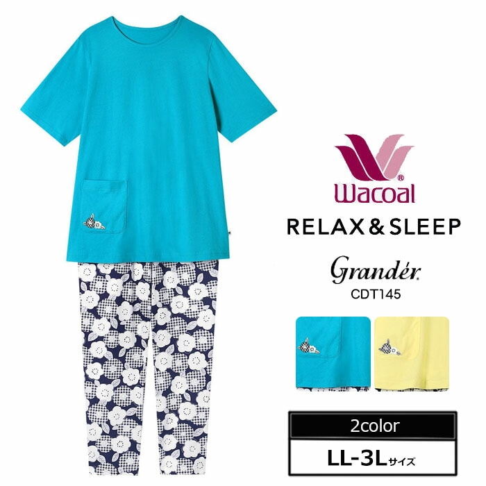 ワコール Wacoal グランダーパジャマ (LL・3Lサイズ）レディース 半袖
