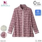 �拾���� Wacoal �餯�饯�ѡ��ȥʡ� MINTON �ߥ�ȥ� �֥饦��(Ĺµ) LL������ �ȥåץ� ��100% �ϥɥ�ۡ����� ��Ϸ���� ���ե� DAL110 ��P��