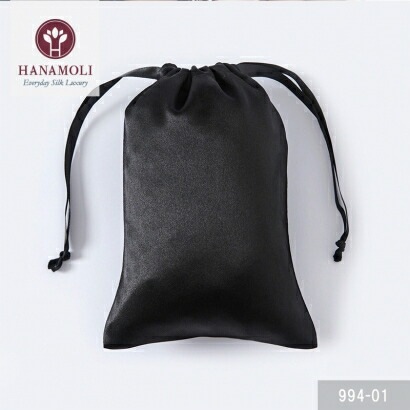 国産ポーチ　巾着　SSサイズ 100枚 OEM可能　W53xH77mm シルク巾着ポーチ HANAMOLI シルク100％ 絹 母の日 シルク小物