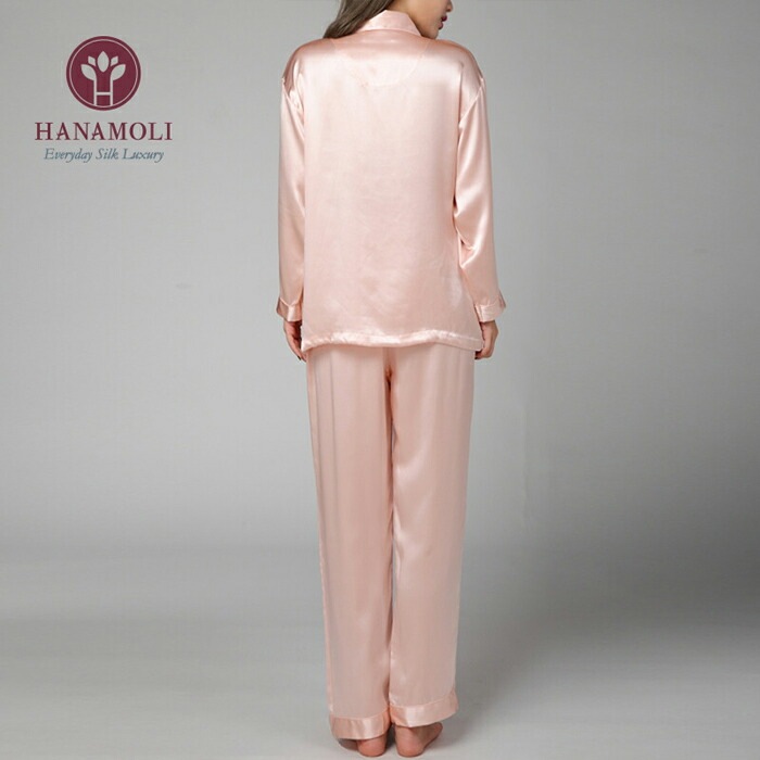 HANAE MORI ハナエ・モリパジャマ シルクピンクLサイズ
