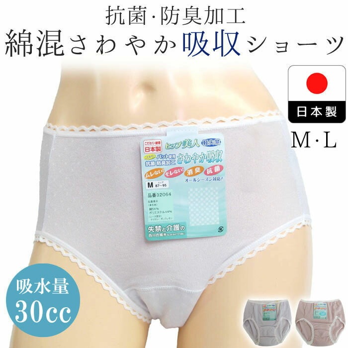 大人 防水パンツ 失禁パンツ ベビーブルー 可愛い動物柄 Mサイズ 