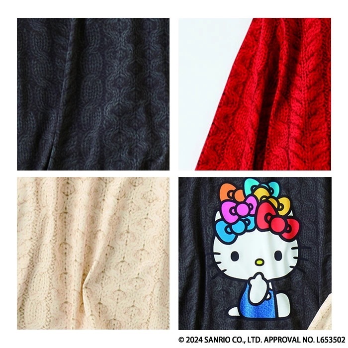 ワコールカルソン Wacoal ハローキティコラボ ニット風Tシャツ