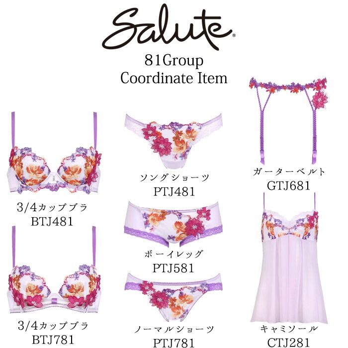 ワコール Wacoal サルート (Mサイズ) 81グループ 一途な思いが交差する
