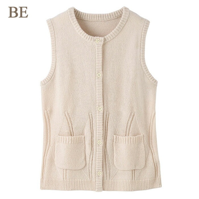 ワコール らくラクパートナー あったかベスト ワコール Wacoal らくラクパートナー ふんわりとしたやや厚手のニット