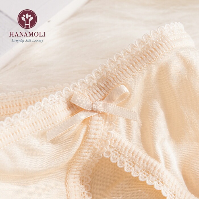 リボン付きショーツ HANAMOLI (M・Lサイズ) シルク100