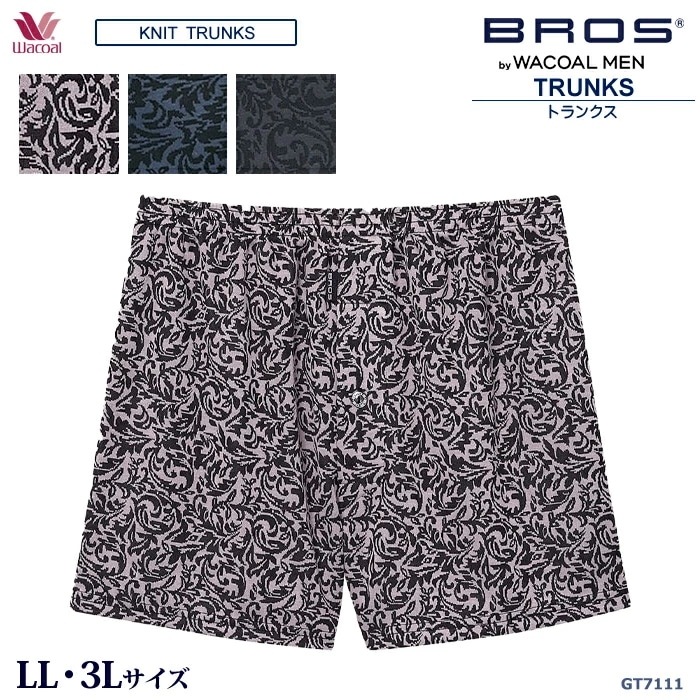 �拾����Wacoal ��� �֥��� BROS �ȥ�󥯥� (LL��3L) �˥åȥȥ�󥯥� ���㥹�ȥ������� ������ �᡼����2���ޤ� ����� �ץ쥼��� GT7111 ��W��