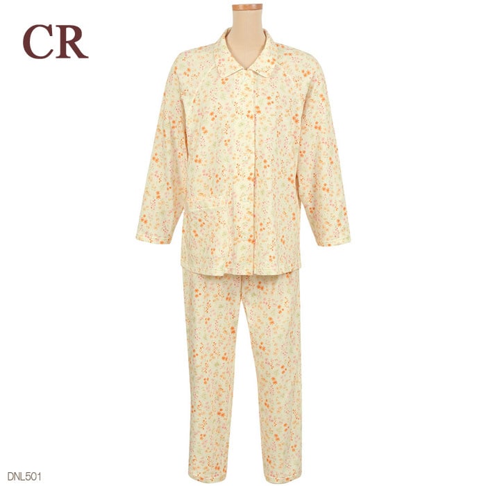 ワコール らくラクパートナー パジャマ 長袖 Lサイズ 上下セット dnl305llp-ima.jpg