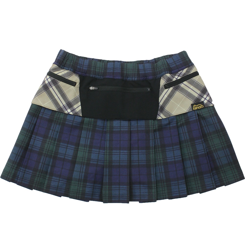 TARTAN CHECK CRAZY PLEATS SKIRT 