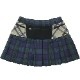 TARTAN CHECK CRAZY PLEATS SKIRT 