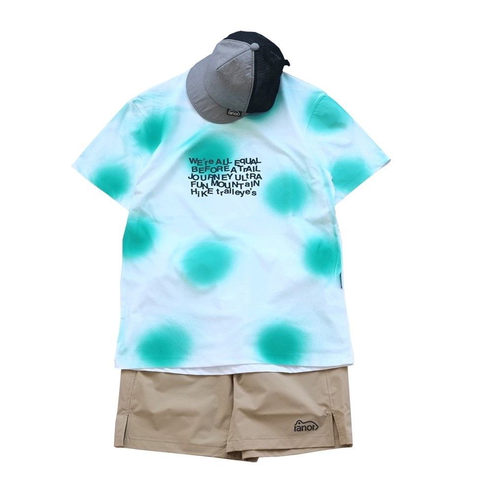 HAND SPRAY DOT PRINT T-SHIRT