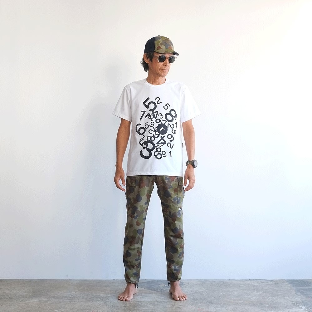 AUS CAMOUFLAGE CARGO NARROW LONGPANTS