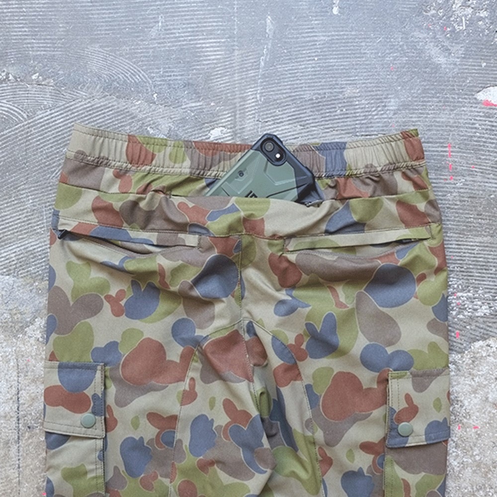 AUS CAMOUFLAGE CARGO NARROW LONGPANTS