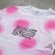 HAND SPRAY DOT PRINT T-SHIRT