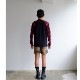 PATCHWORK MIDDLE SHORTS