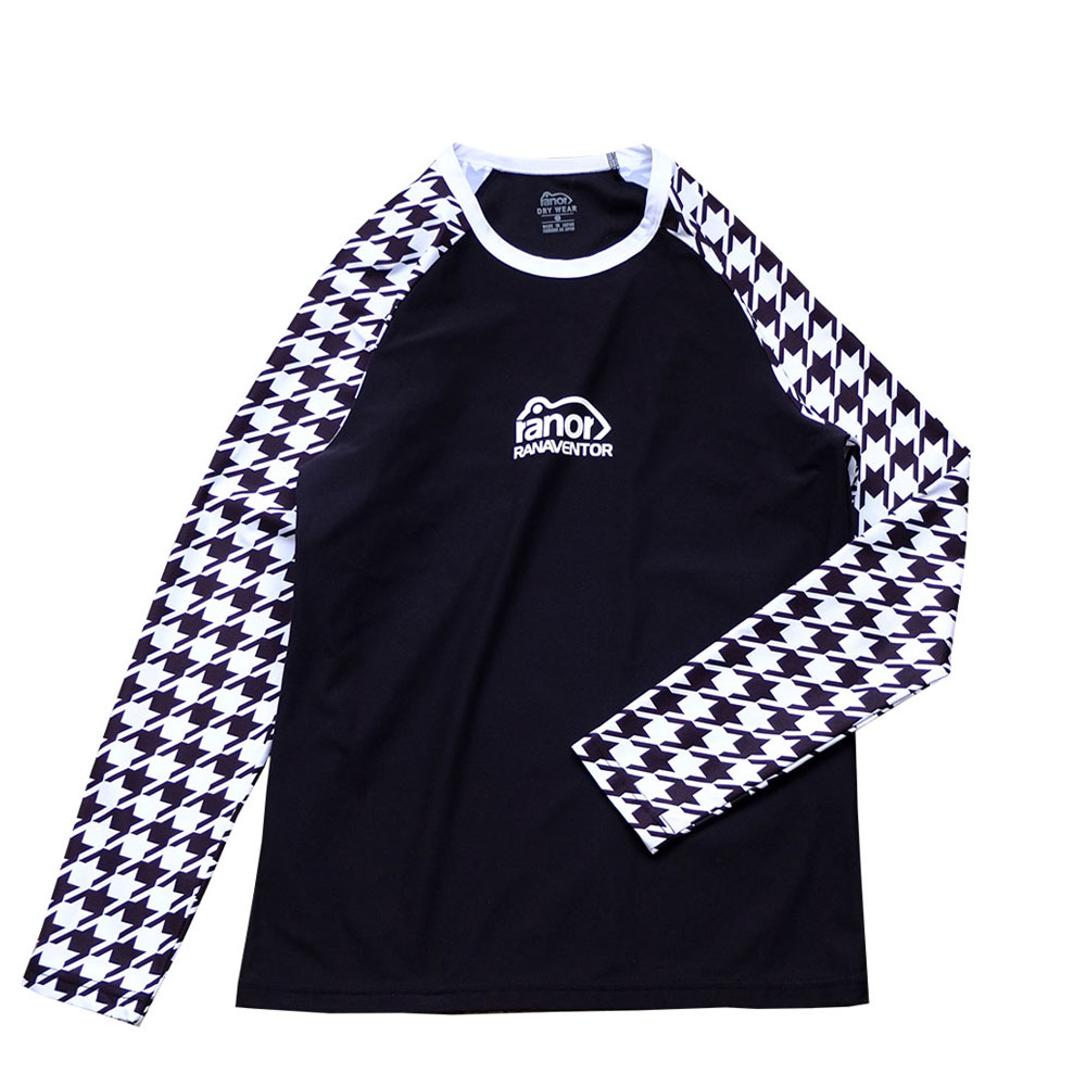 SLEEVE PATTERN RAGURAN LONG T-SHIRT