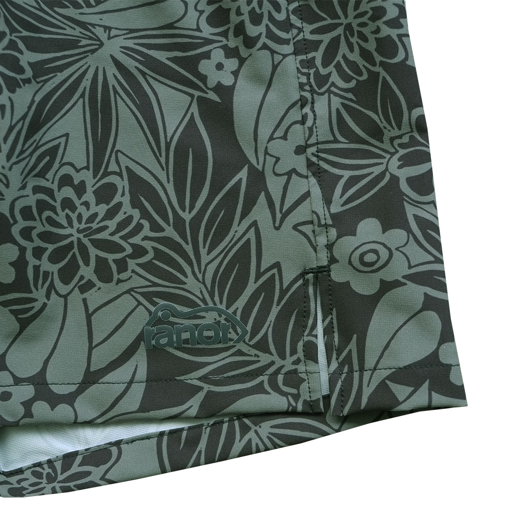 LEAF PATTERN MIDDLE SHORTS