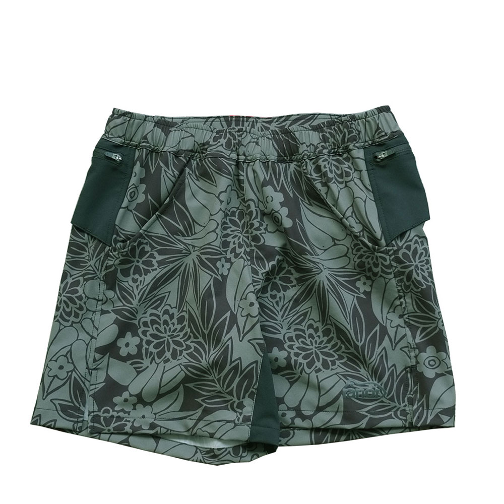 LEAF PATTERN MIDDLE SHORTS