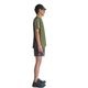 LEAF PATTERN MIDDLE SHORTS