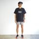 STRIPE PW MIDDLE SHORTS