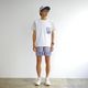 STRIPE PW MIDDLE SHORTS