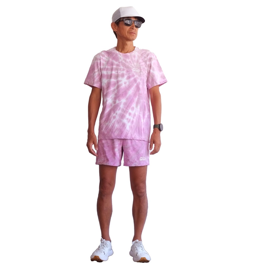 TIE DYEING MIDDLE SHORTS