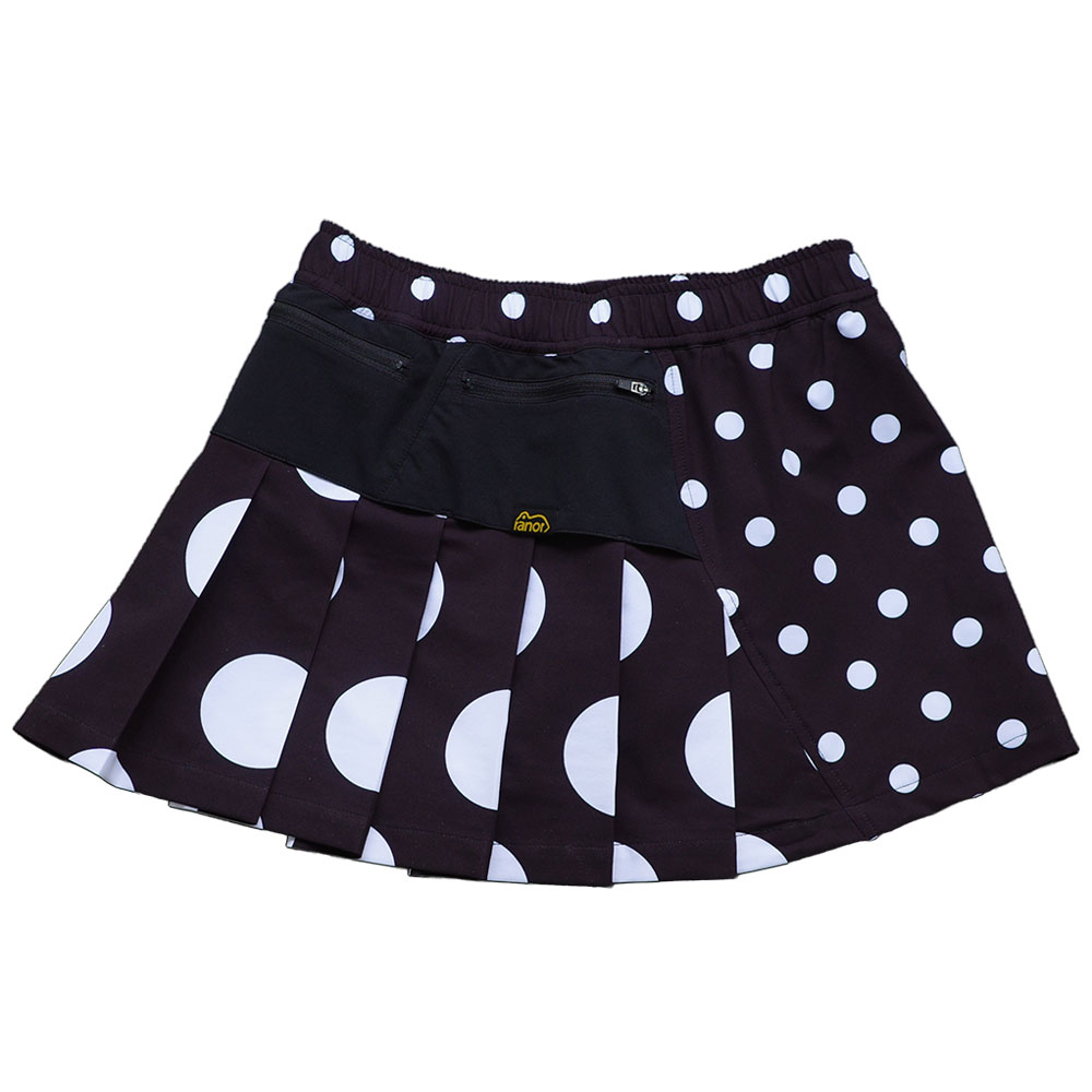 DOT PLEATS SKIRT